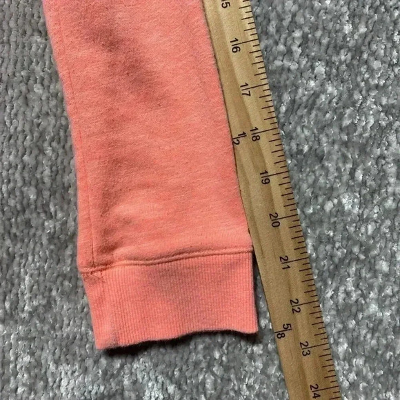 Cat & Jack Girls' Ruffle Sleeve Sweatshirt Find Your Courage Top XL Salmon Color - Picture 8 of 8